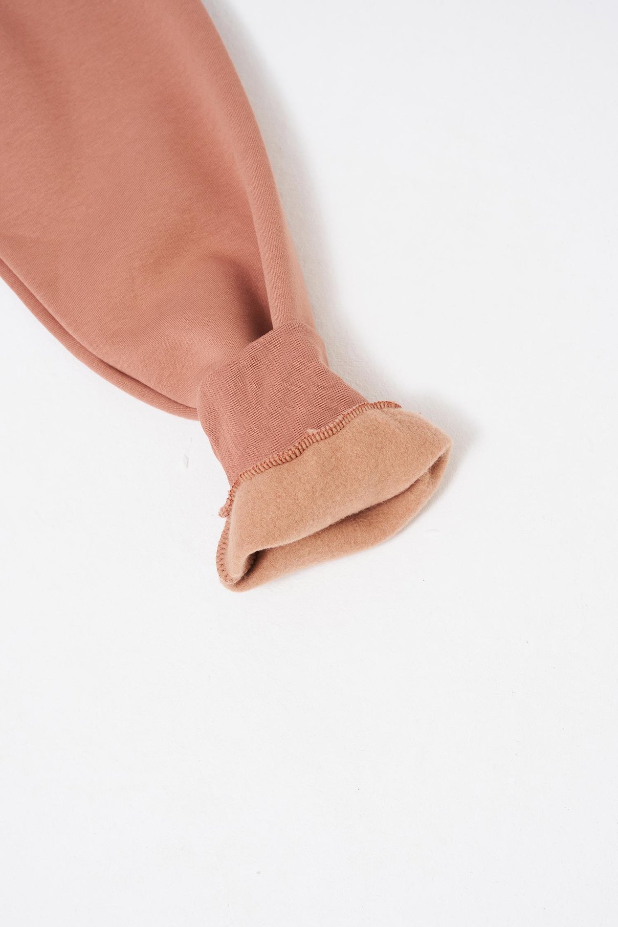 Relaxed Yırtmaçlı Bisiklet Yaka Basic Sweatshirt COPPER
