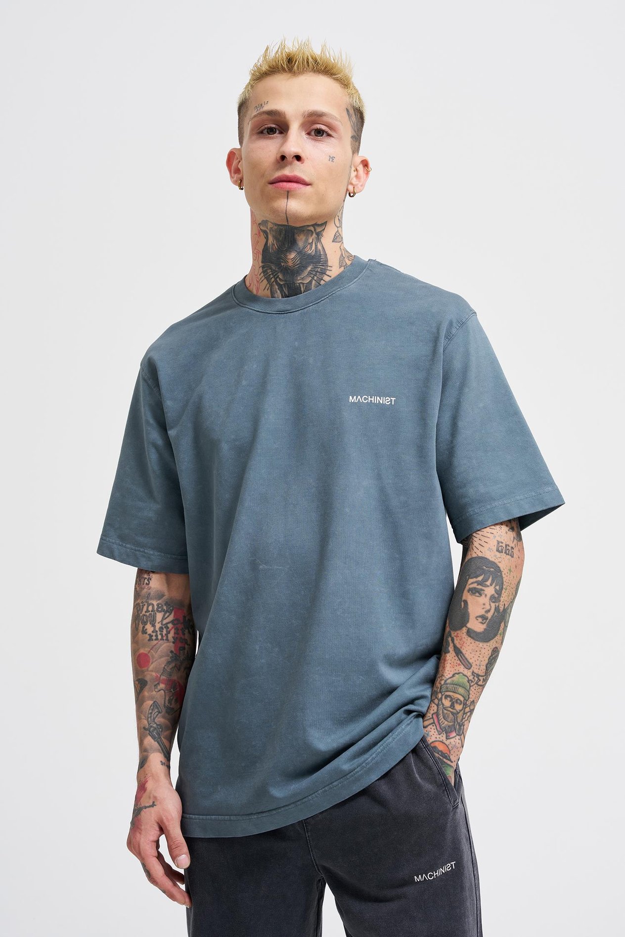 UNISEX RELAXED YIKAMALI BASIC T-SHIRT GHOST SPOTTED