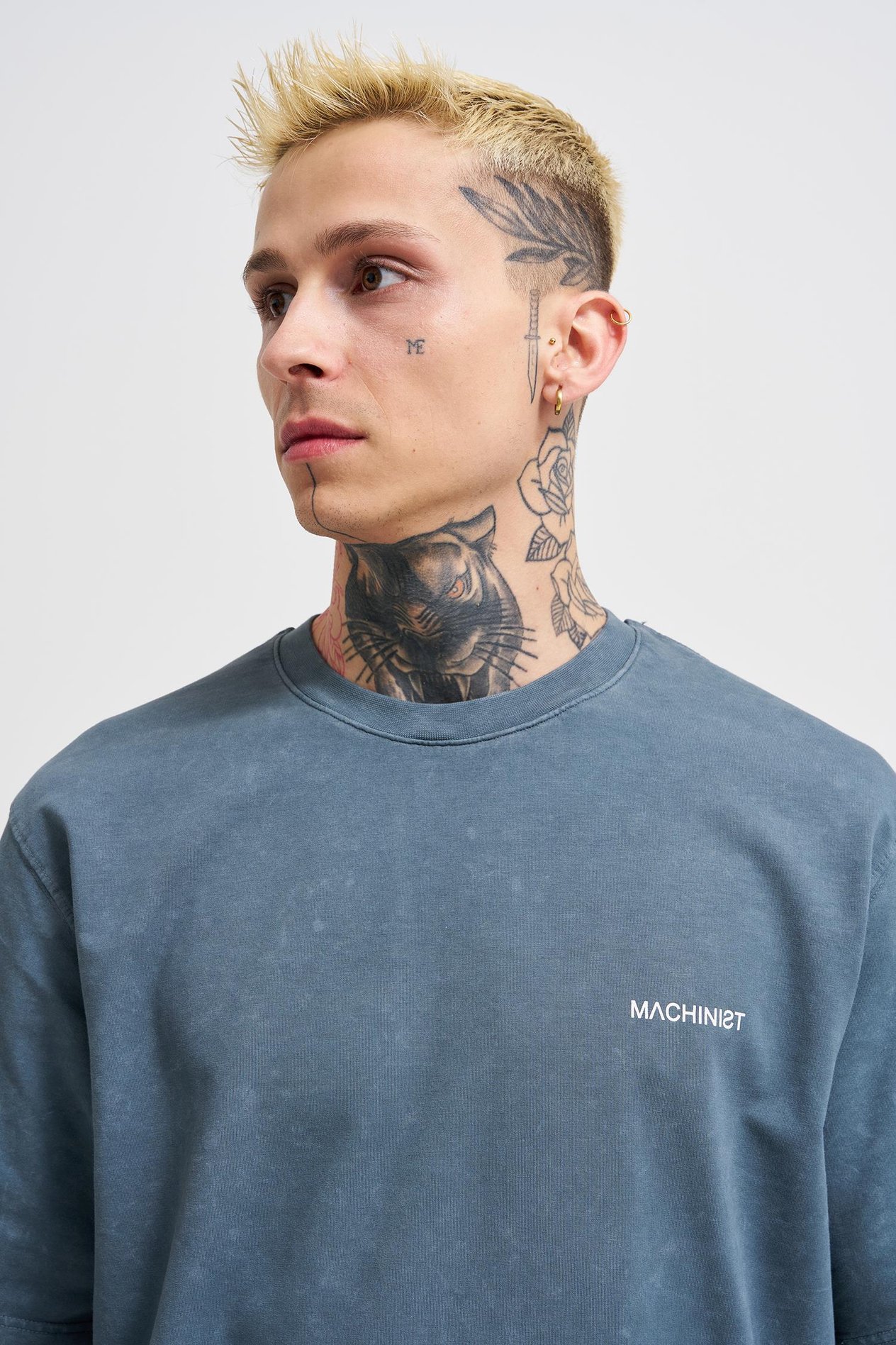 UNISEX RELAXED YIKAMALI BASIC T-SHIRT GHOST SPOTTED