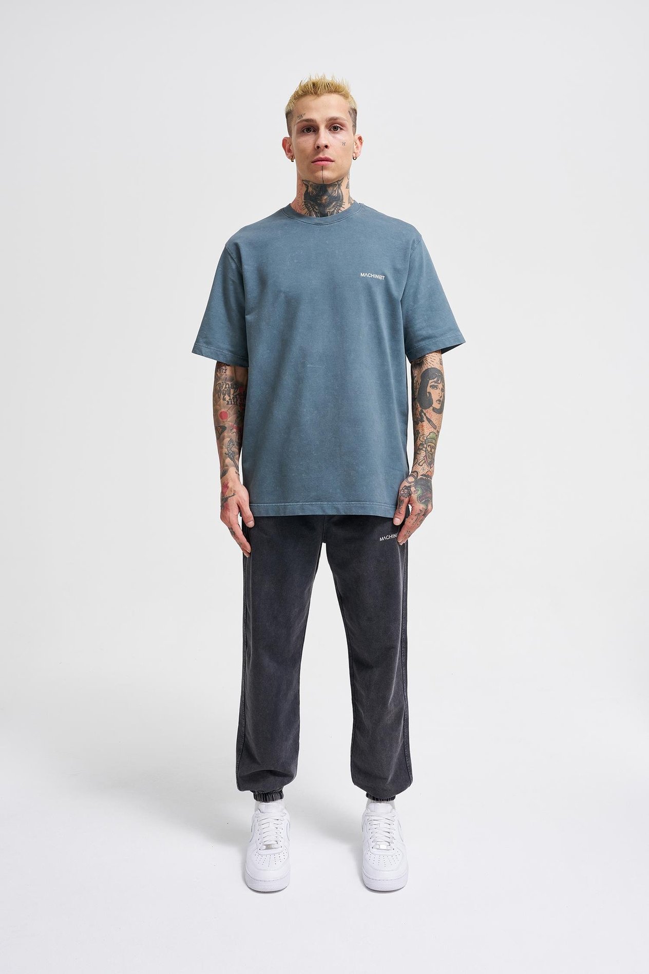 UNISEX RELAXED YIKAMALI BASIC T-SHIRT GHOST SPOTTED