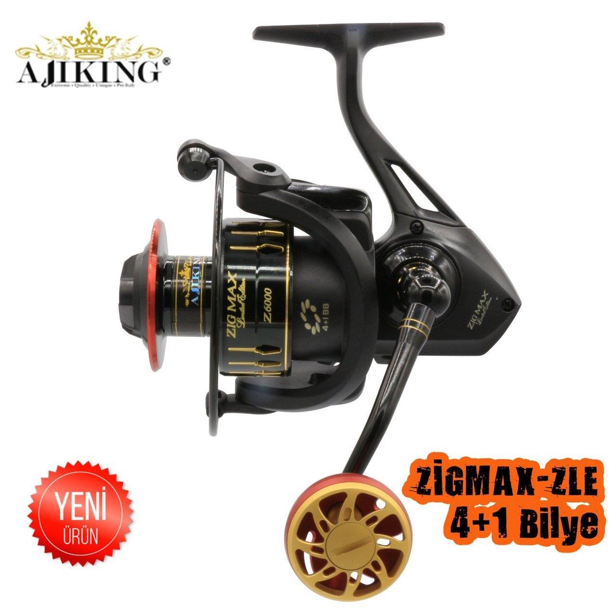 Ajiking Zigmax ZLE 6000 4+1BB Spin Olta Makinesi