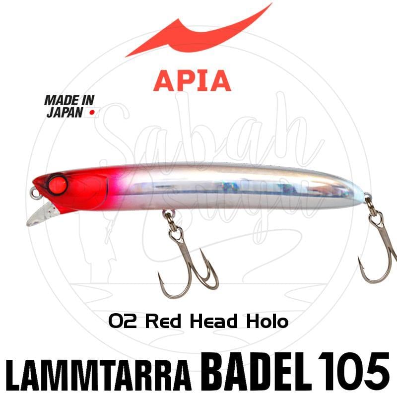 Apia Lammtarra Badel 105 15gr Sahte Balık #02 Red Head Holo