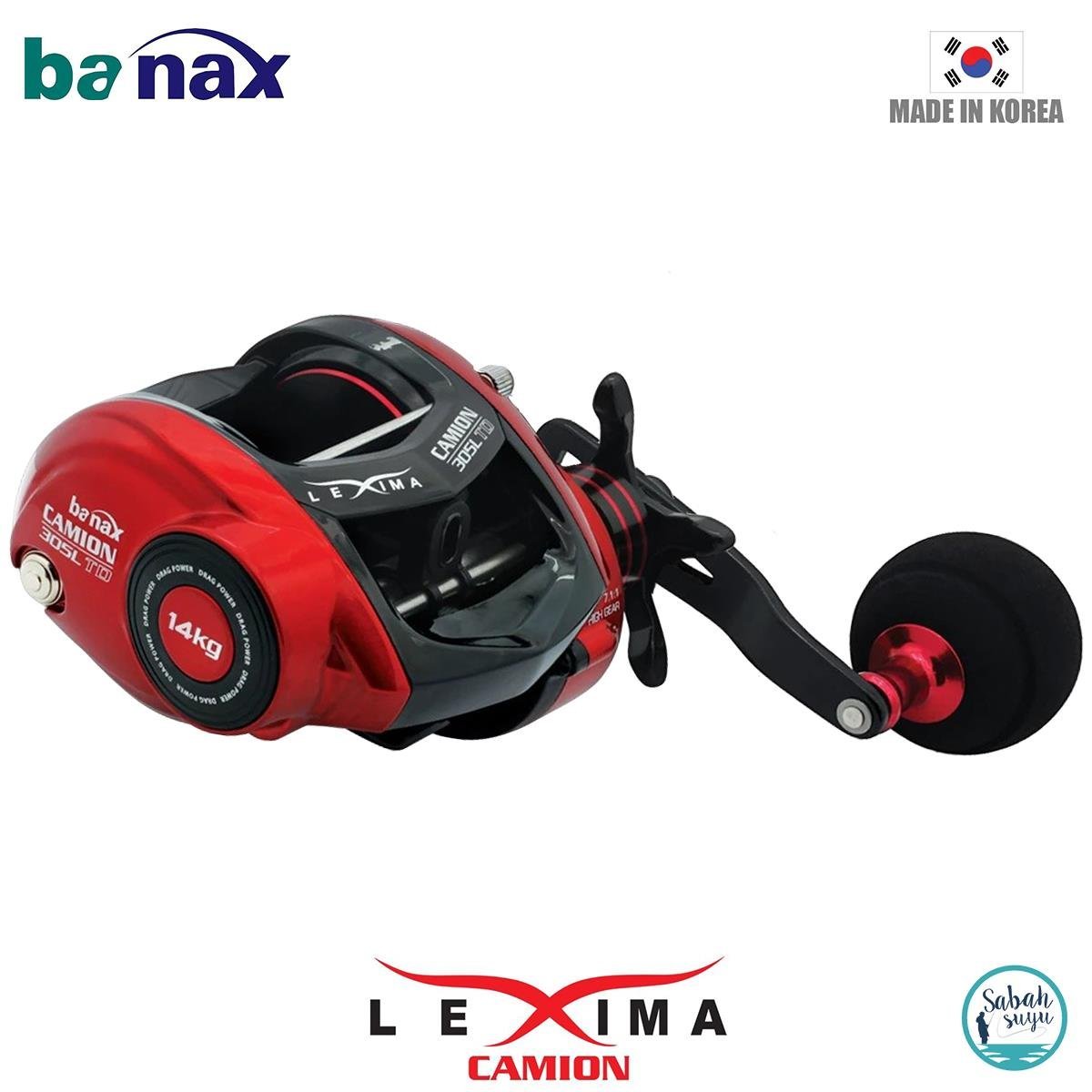 Banax Lexima Camion 305L Çıkrık/Baitcasting Jig Olta Makinesi (Sol El)