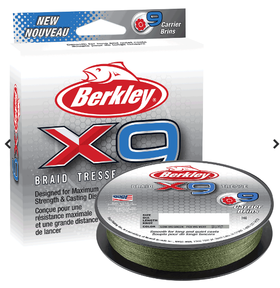 Berkley X9 PE Braid Tresse İp Misina