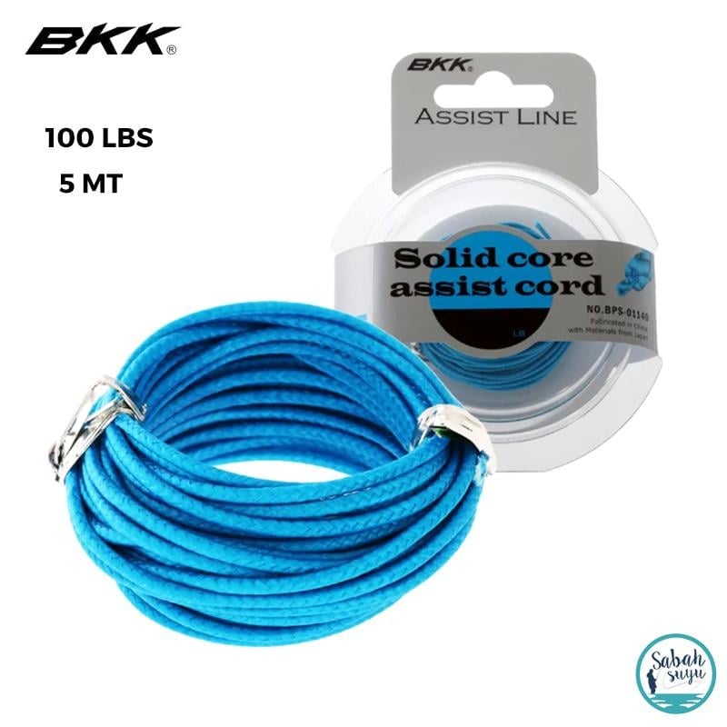 BKK Solid Core Asist İpi 5mt Mavi 100lb