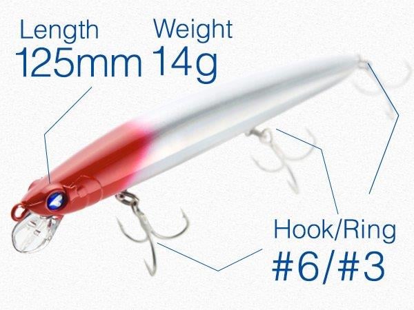 BlueBlue Blooowin! 125F 14gr 12.5cm Slim Maket Balık 16