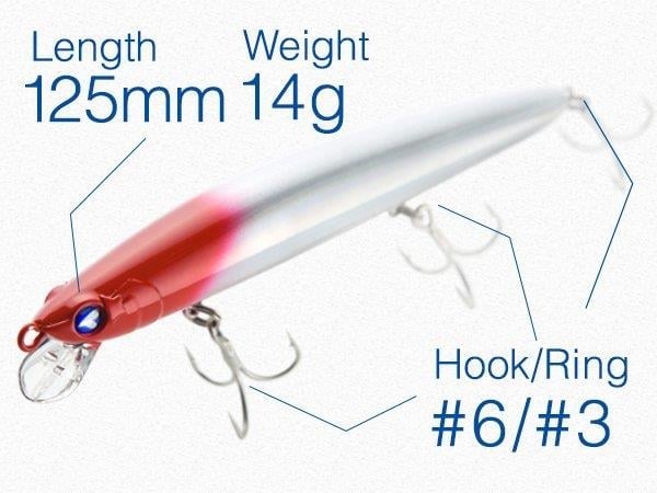 BlueBlue Blooowin! 125F 14gr 12.5cm Slim Maket Balık 14
