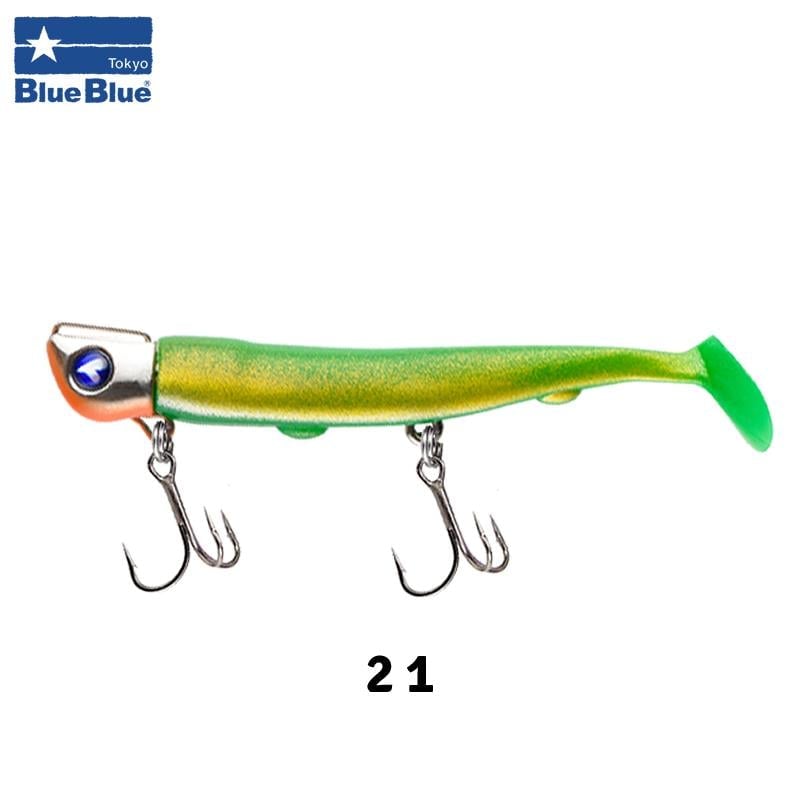 BlueBlue Jolty Mini Silikon Yem 8cm 14gr (4+1) 21 Green Gold OB