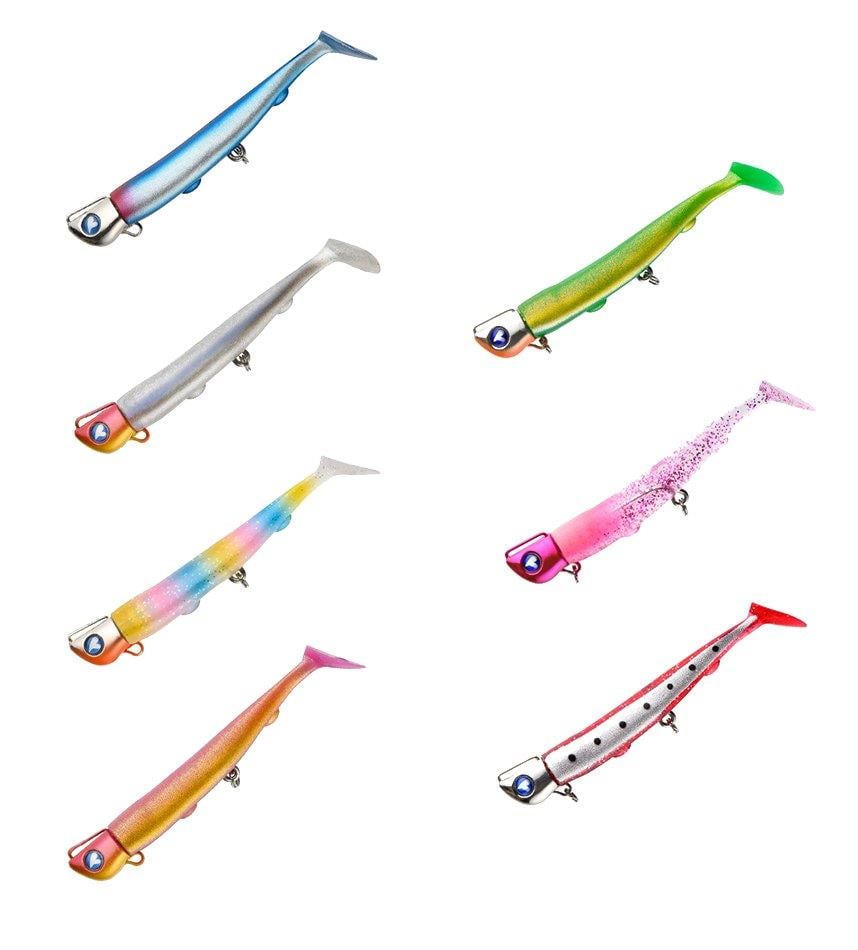 BlueBlue Jolty Silikon Yem 10cm 22gr (4+1) 22 Glow Clear Pink