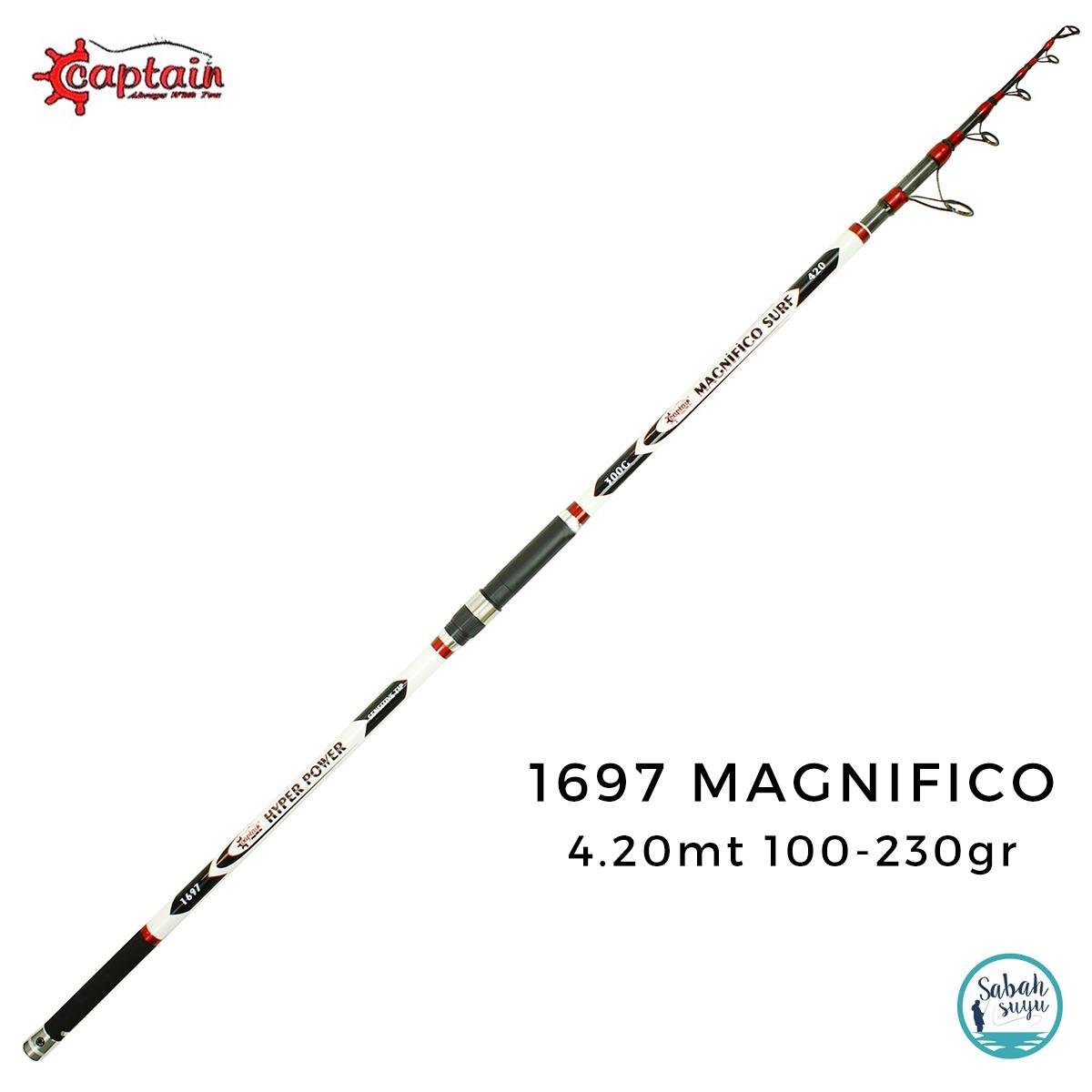 Captain 1697 Magnifico 4.20mt 100-300gr Teleskopik Surf Kamış
