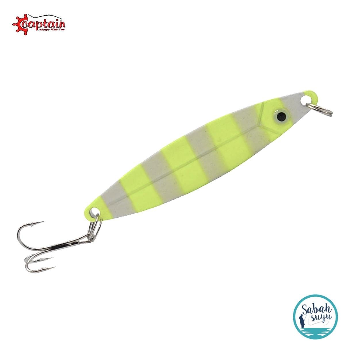 Captain 6145 Kaşık Zebra Glow 8cm 18gr Renk:01