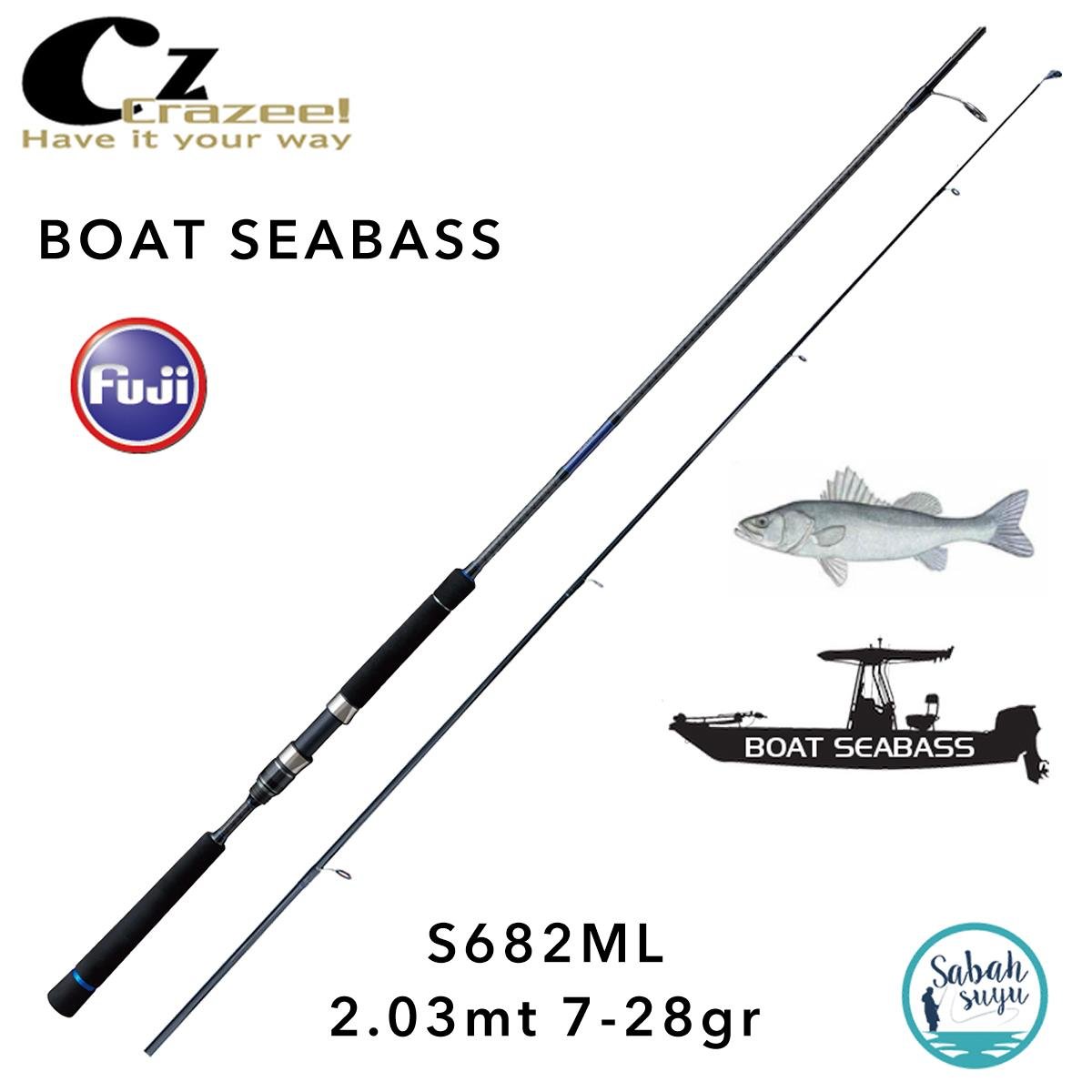 Crazee Boat Seabass S682ML Tekne Spin Kamış 2.03mt 7-28gr