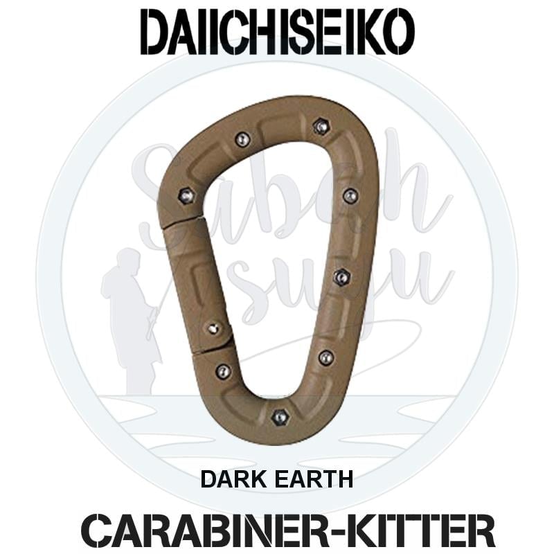 Daiichiseiko Carabiner Kitter Düğüm Sıkma - Misina Koparma Aparatı Dark Earth