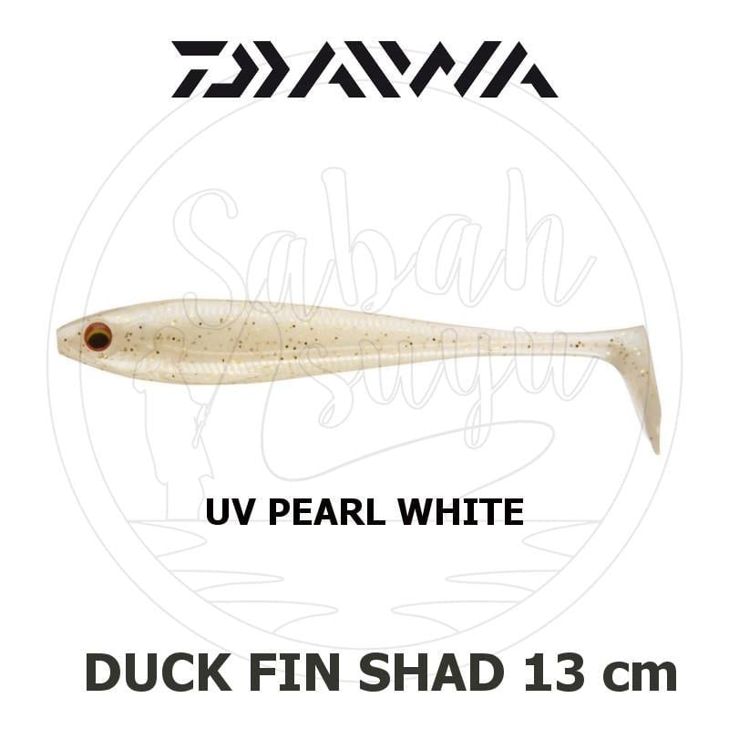 Daiwa Duck Fin Shad 13 cm Silikon Suni Yem UV Pearl