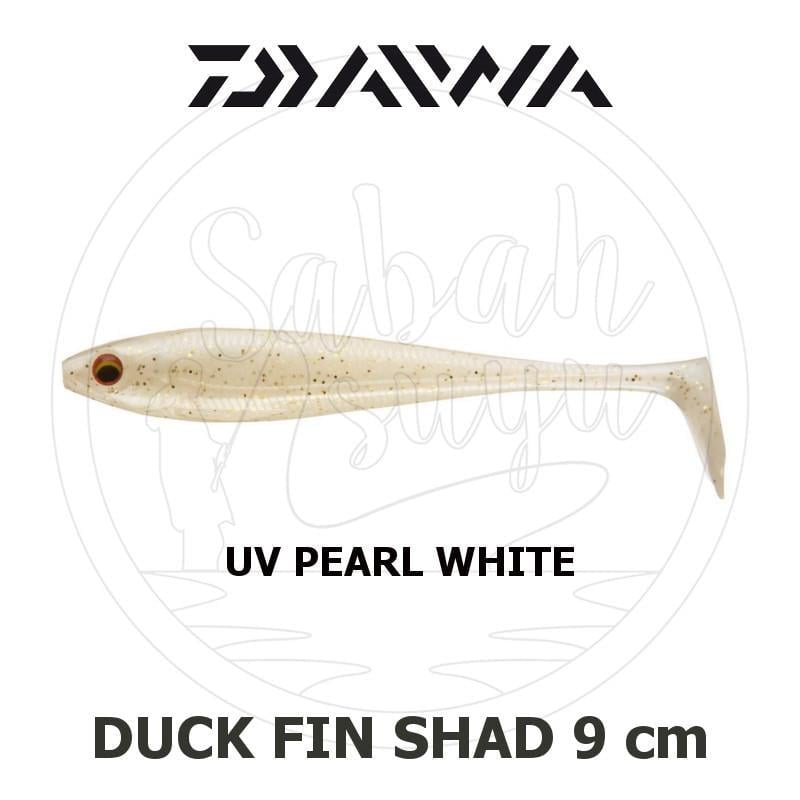 Daiwa Duck Fin Shad 9 cm Silikon Suni Yem UV Pearl