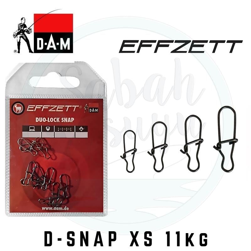 Dam Effzett D-Lock Snaps Klips (20 Adet) XS 11kg
