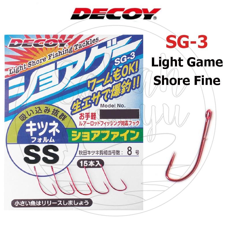 Decoy Mini Game Tırnaklı Halkalı İğne SG-3 #SS Kırmızı