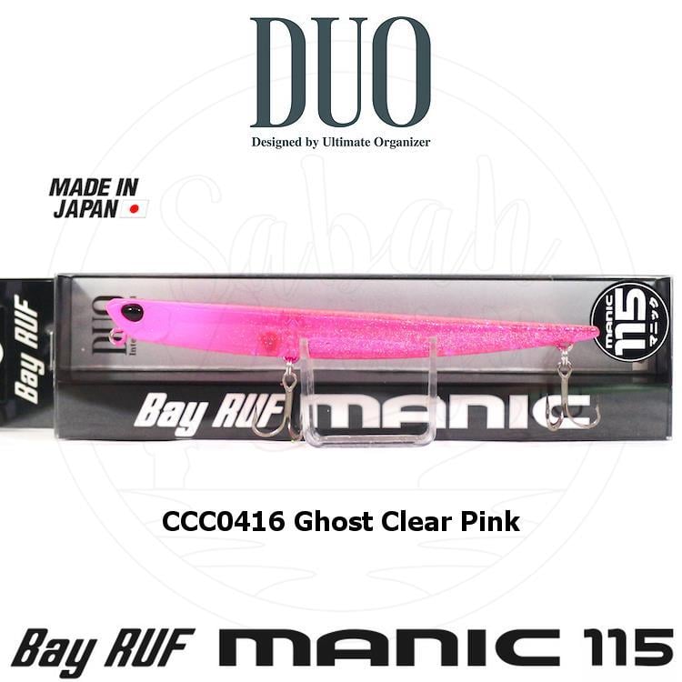 Duo Bay Ruf Manic 115 CCC0416 Ghost Clear Pink Sahte Balık