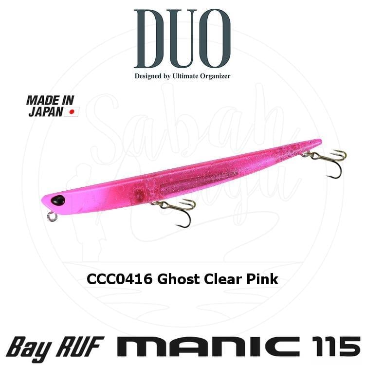 Duo Bay Ruf Manic 115 CCC0416 Ghost Clear Pink Sahte Balık