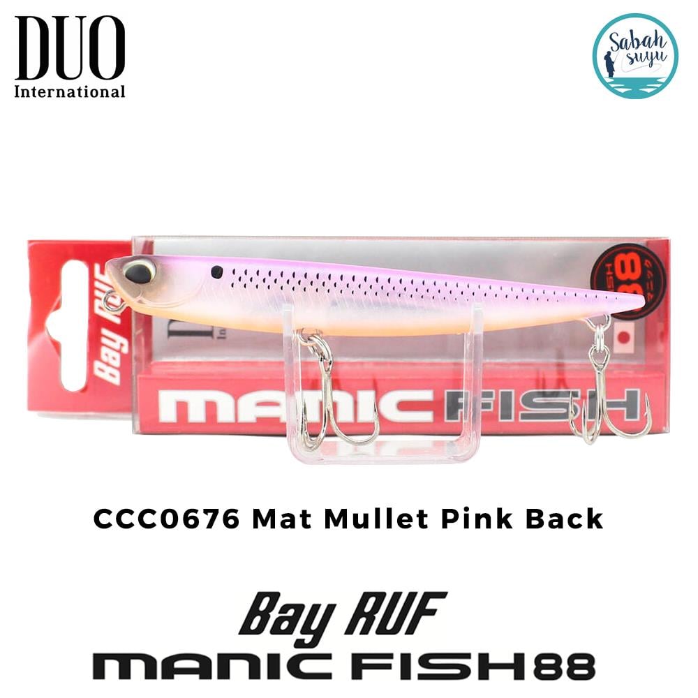 Duo Bay Ruf Manic Fish 88 CCC0676 Mat Mullet Pink Back