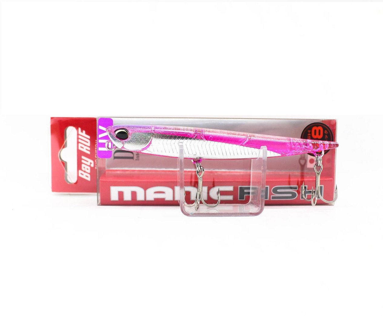 Duo Bay Ruf Manic Fish 88 CSI0620 UV Clear Pink Silver Flash