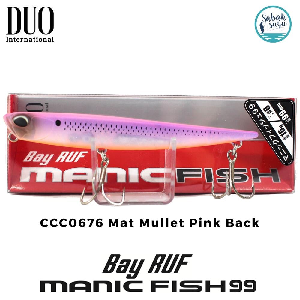 Duo Bay Ruf Manic Fish 99 CCC0676 Mat Mullet Pink Back
