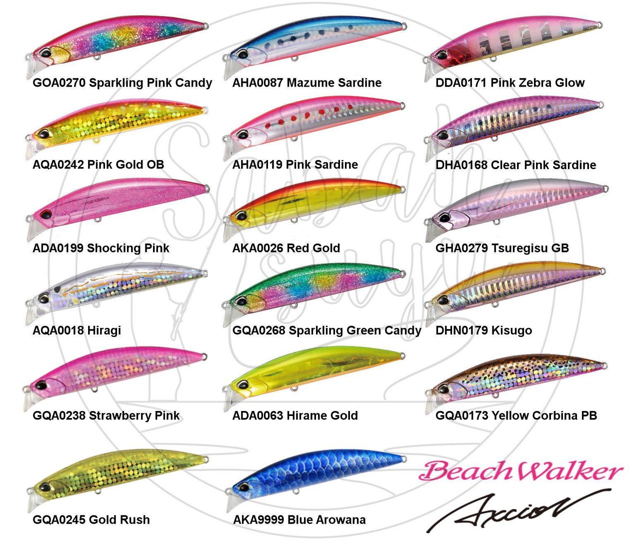 Duo Beach Walker Axcion 95S DDA0171 Pink Zebra Glow