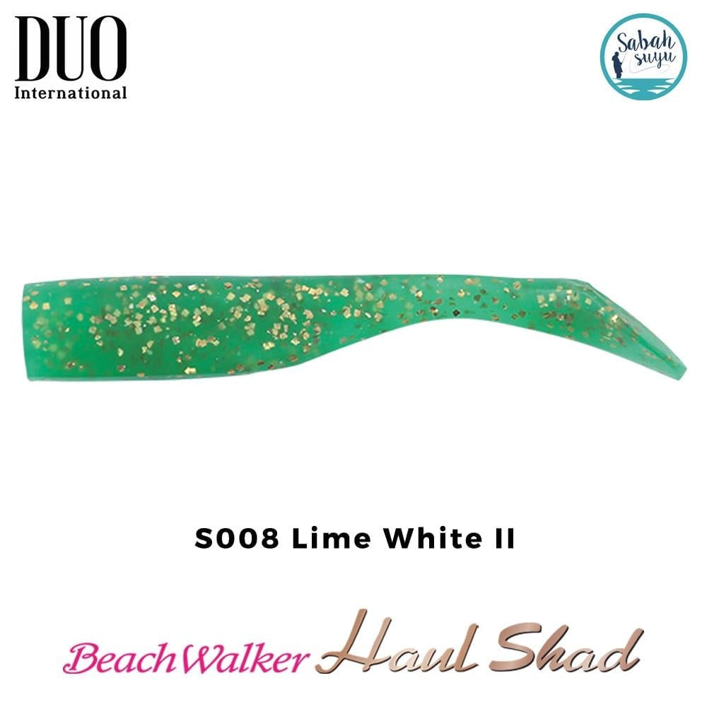 Duo Beach Walker Haul Shad Silikon Kuyruk 9.5 cm S008 Lime White II