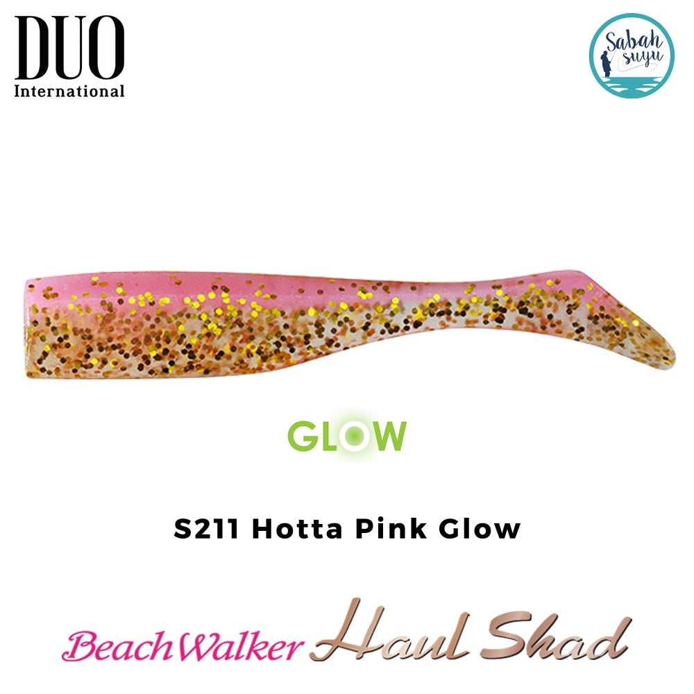 Duo Beach Walker Haul Shad Silikon Kuyruk 9.5 cm S211 Hotta Pink Glow