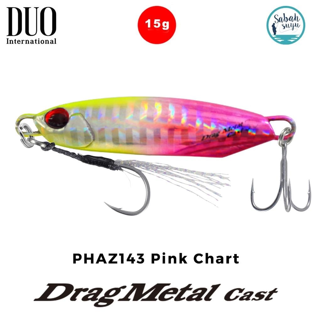 Duo Drag Metal Cast Jig 15gr. PHAZ143 Pink Chart Sahte Yem
