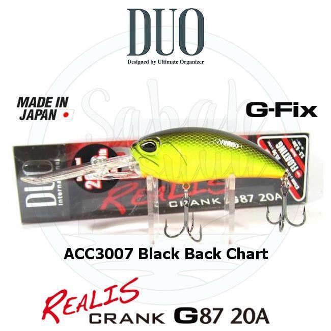 Duo Realis Crank G87 20A ACC3007 Black Back Chart