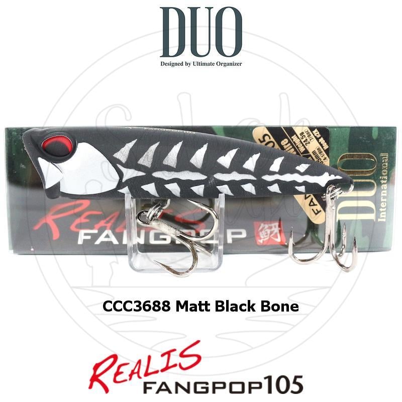 Duo Realis Fang Pop 105 Popper Sahte Yem CCC3688 Matt Black Bone