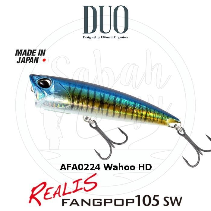 Duo Realis Fang Pop 105 SW Popper Sahte Yem AFA0224 Wahoo HD