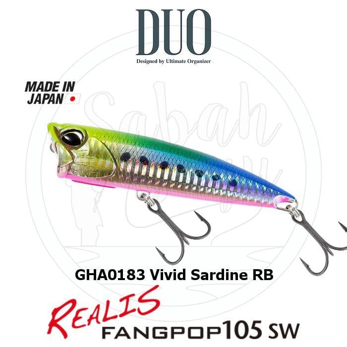 Duo Realis Fang Pop 105 SW Popper Sahte Yem GHA0183 Vivid Sardine RB