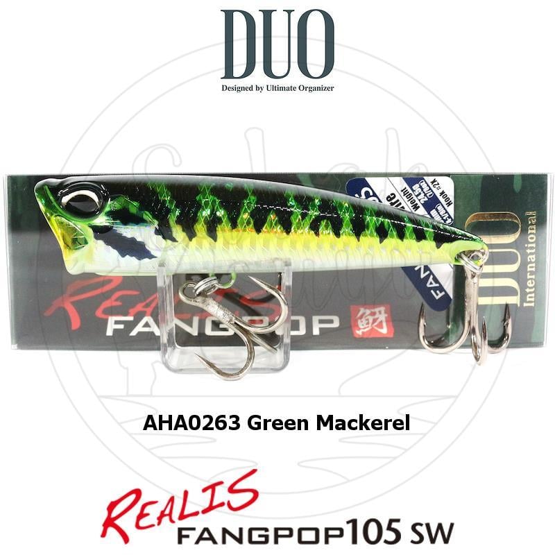 Duo Realis Fang Pop 105 SW Popper Sahte Yem AHA0263 Green Mackerel