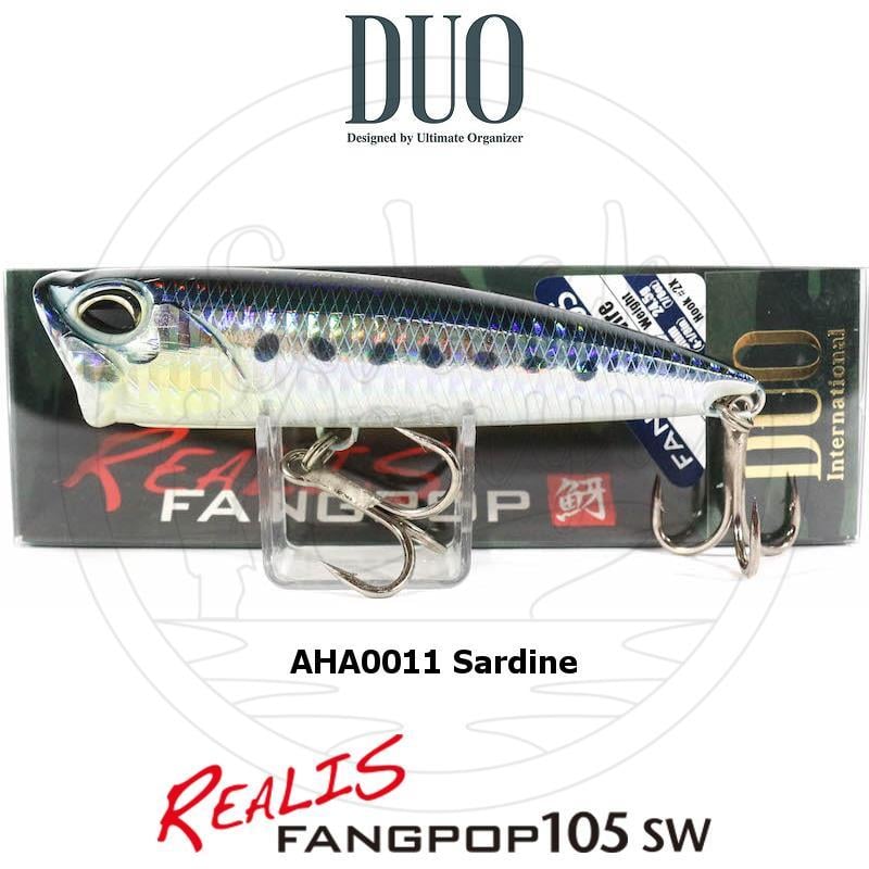 Duo Realis Fang Pop 105 SW Popper Sahte Yem AHA0011 Sardine
