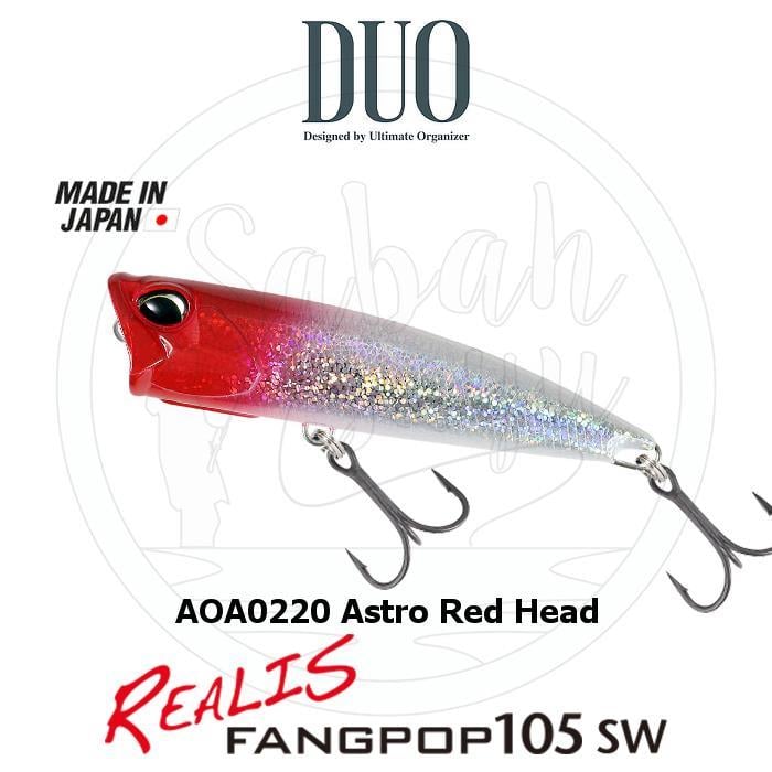 Duo Realis Fang Pop 105 SW Popper Sahte Yem AOA0220 Astro Red Head