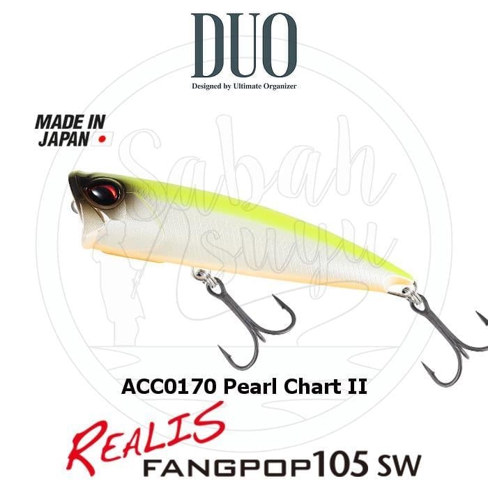 Duo Realis Fang Pop 105 SW Popper Sahte Yem ACC0170 Pearl Chart II