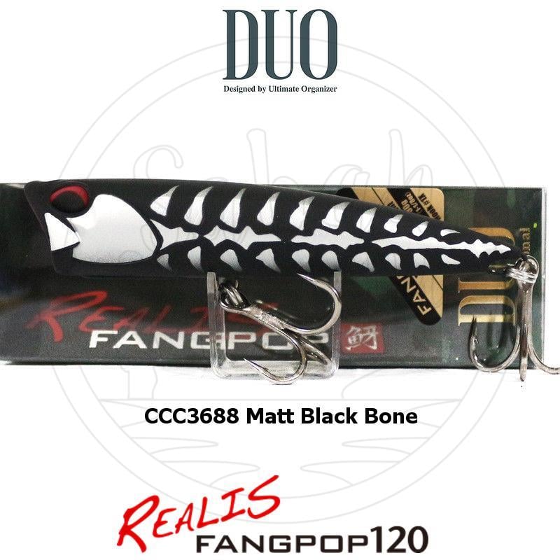 Duo Realis Fang Pop 120 Popper Sahte Yem CCC3688 Matt Black Bone