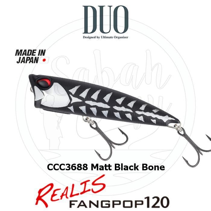 Duo Realis Fang Pop 120 Popper Sahte Yem CCC3688 Matt Black Bone