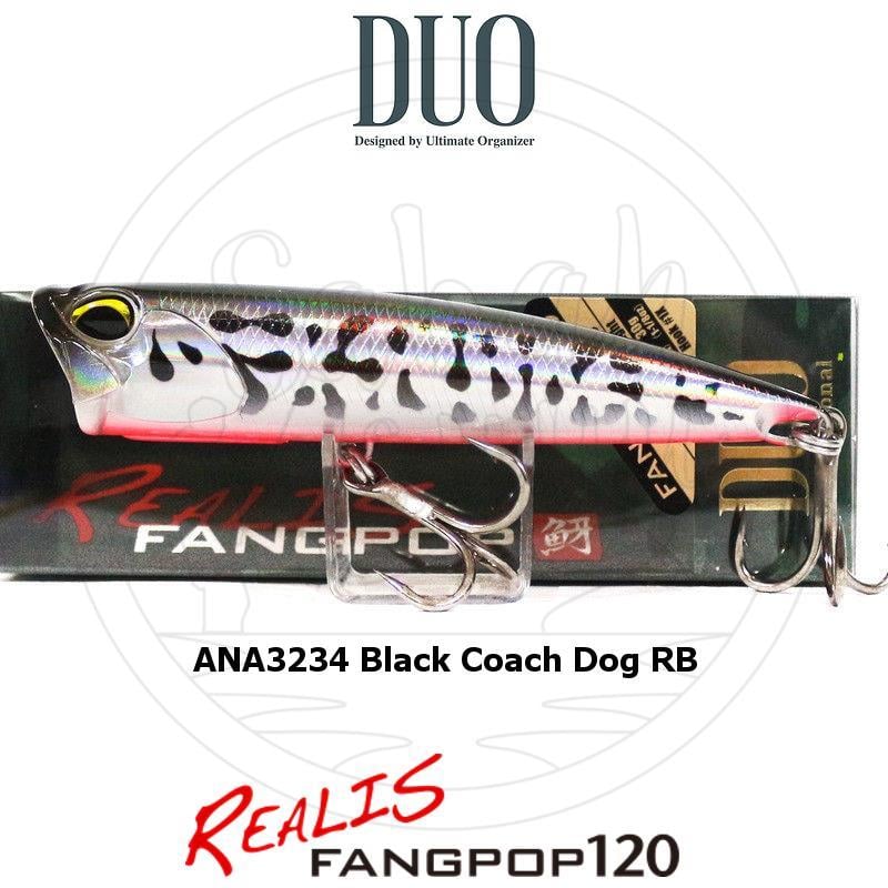 Duo Realis Fang Pop 120 Popper Sahte Yem ANA3234 Black Coach Dog RB