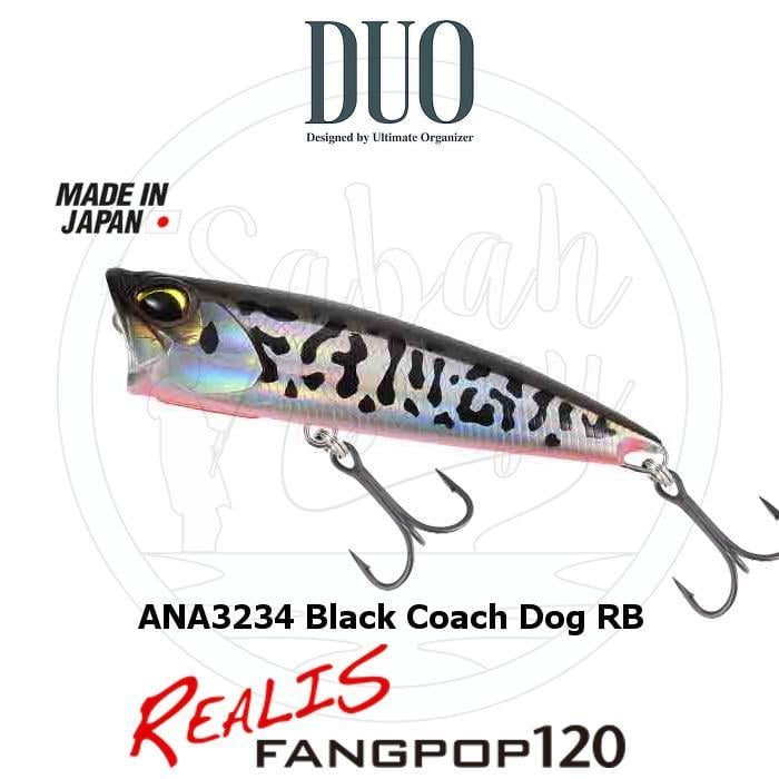 Duo Realis Fang Pop 120 Popper Sahte Yem ANA3234 Black Coach Dog RB