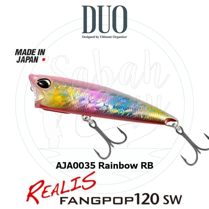 Duo Realis Fang Pop 120 SW Popper Sahte Yem AJA0035  Rainbow RB