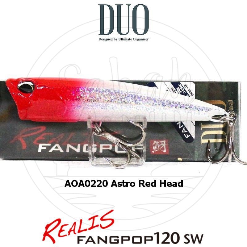 Duo Realis Fang Pop 120 SW Popper Sahte Yem AOA0220 Astro Red Head