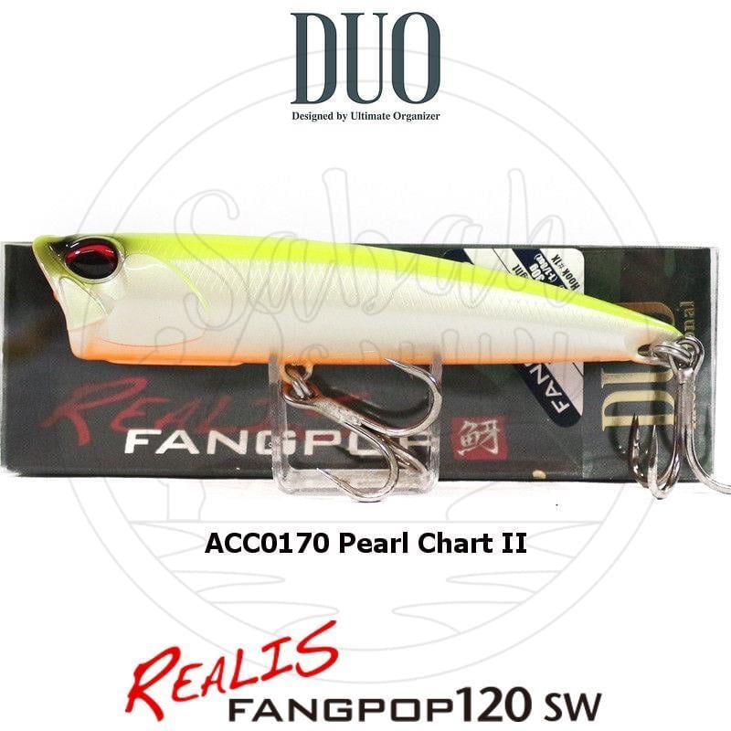 Duo Realis Fang Pop 120 SW Popper Sahte Yem ACC0170 Pearl Chart II