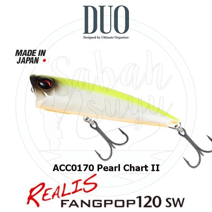 Duo Realis Fang Pop 120 SW Popper Sahte Yem ACC0170 Pearl Chart II