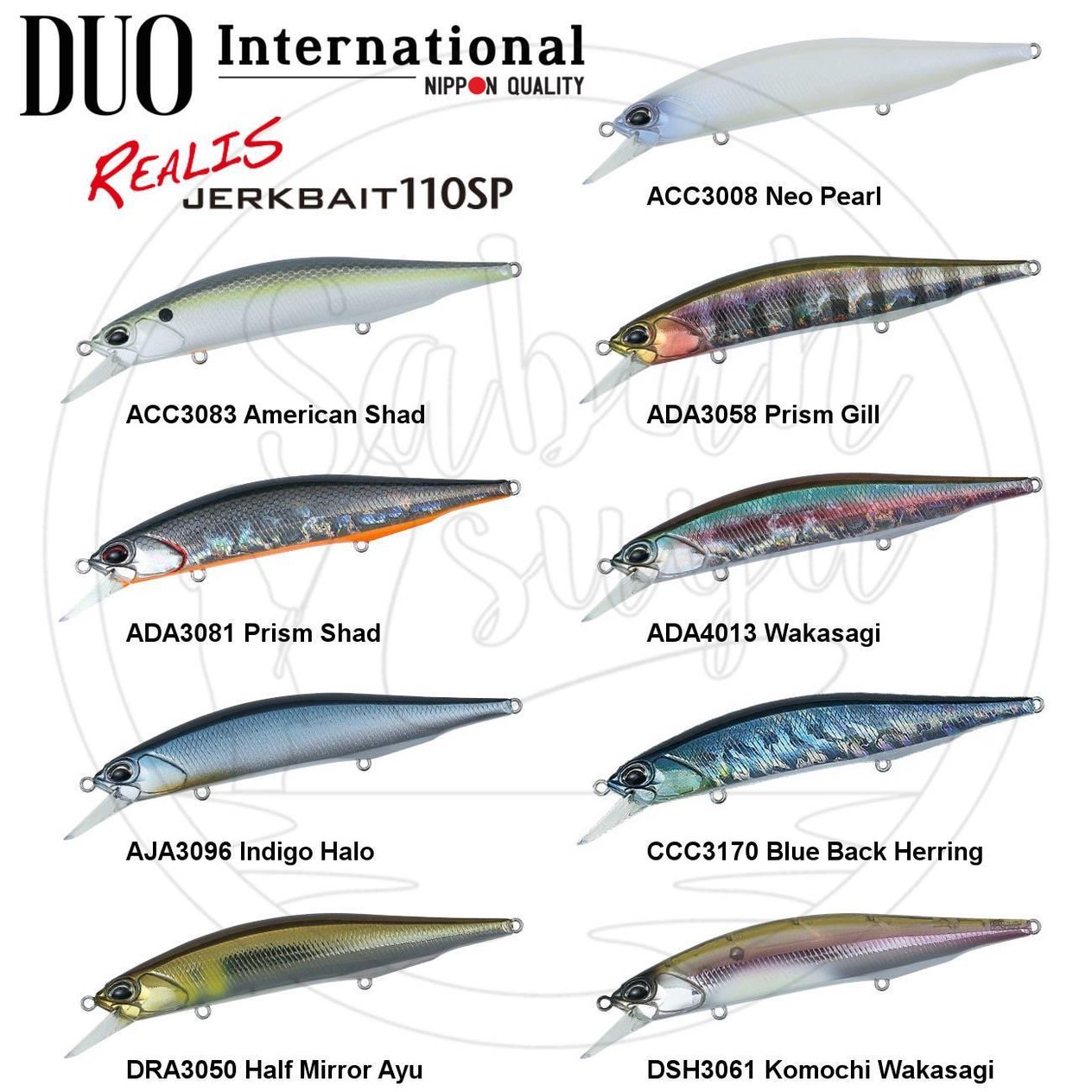 Duo Realis Jerkbait 110SP ADA3081 Prism Shad