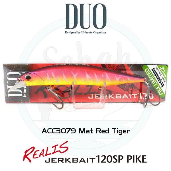 Duo Realis Jerkbait 120SP Pike ACC3079 Mat Red Tiger