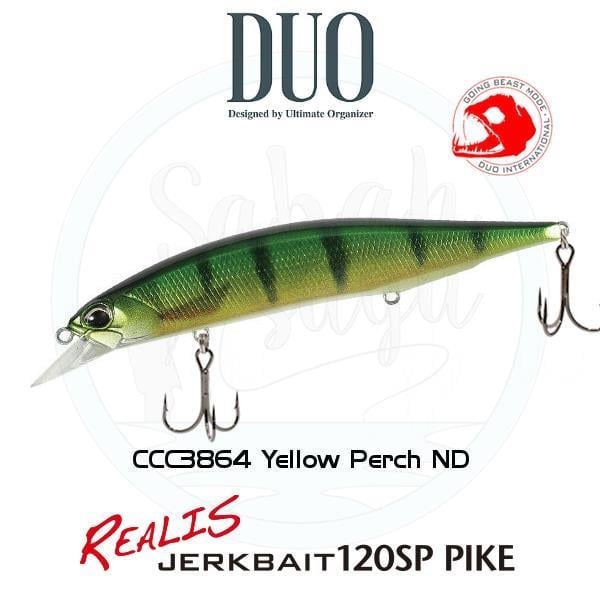 Duo Realis Jerkbait 120SP Pike CCC3864 Yellow Perch ND