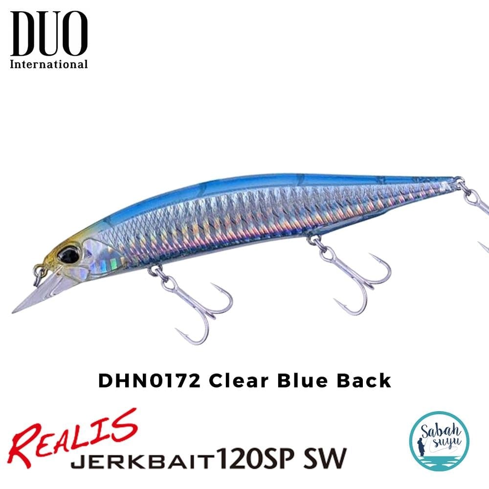 Duo Realis Jerkbait 120SP SW DHN0172 Clear Blue Back